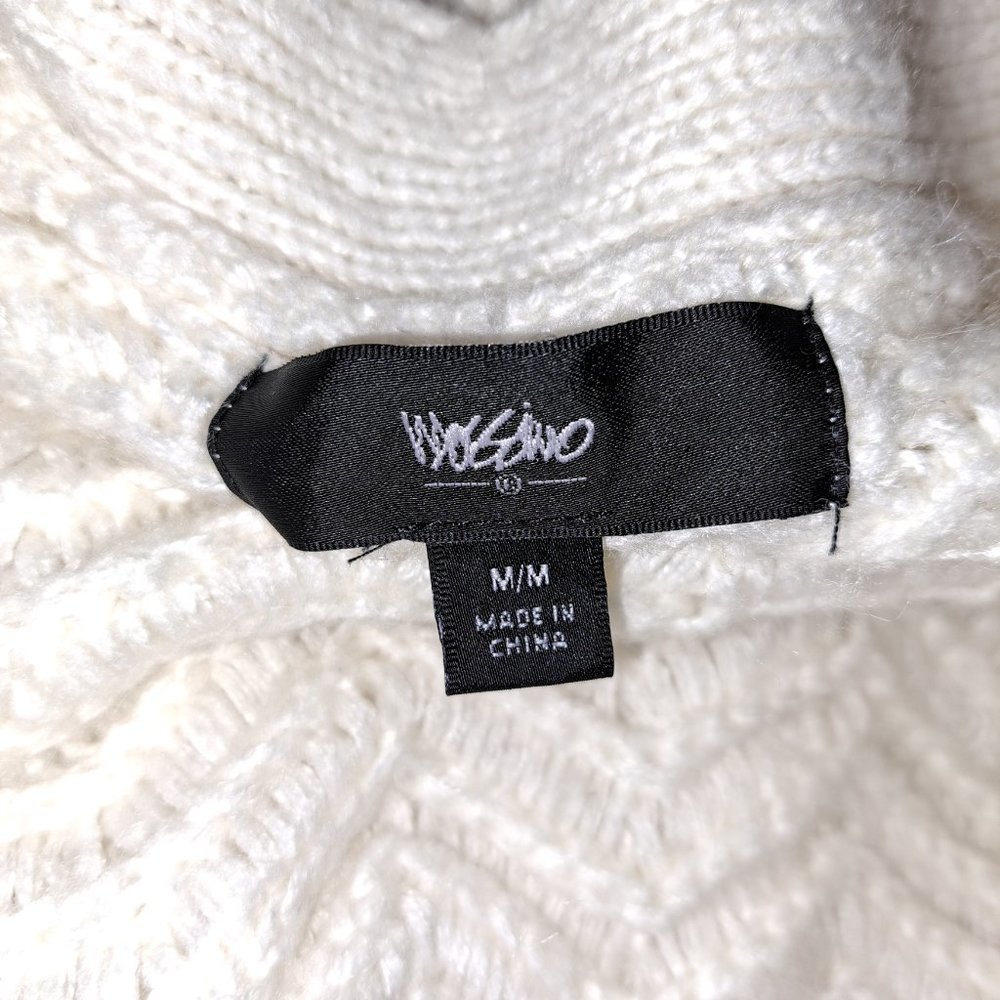 Massimo White Open Sweater With Pockets size Medium - Picture 6 of 7